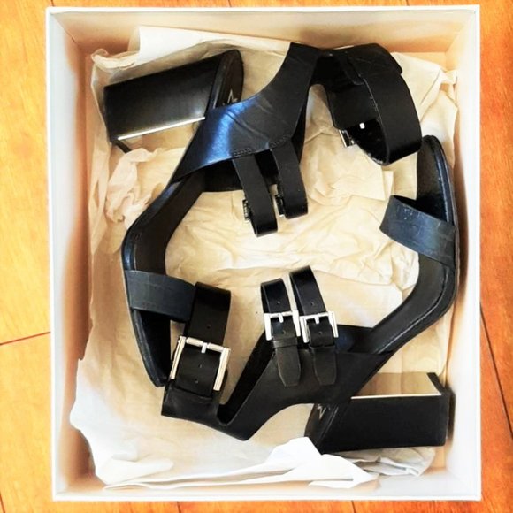 Marc Fisher Black Strappy Sandals - Picture 9 of 10